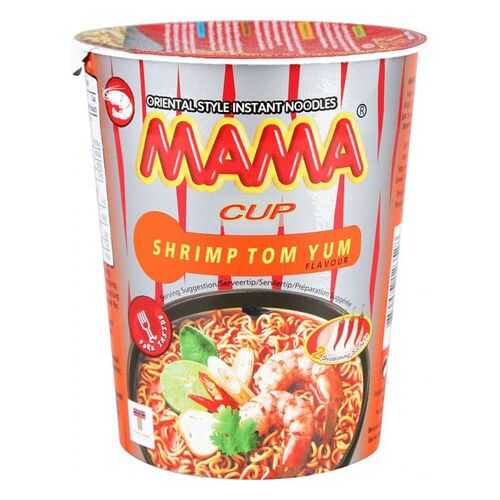 Лапша быстрого приготовления тайская Mama со вкусом супа том ям 70 г в МЕТРОНОМ