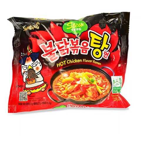 Лапша Samyang острая с курицей, 145 г, Южная Корея в МЕТРОНОМ