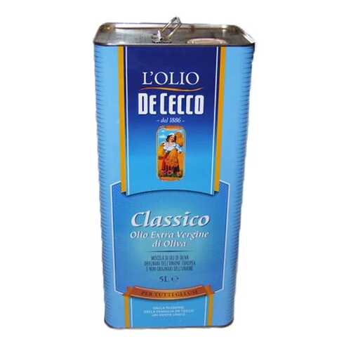 Масло De Cecco classico extra virgine оливковое нерафинированное 5 л в МЕТРОНОМ