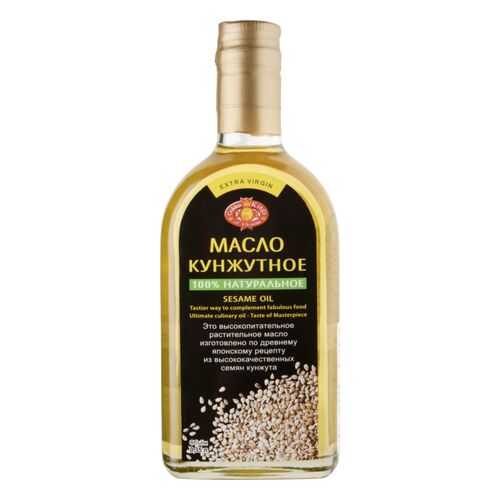 Масло кунжутное Golden Kings of Ukraine Extra Virgin 100% натуральное 0.35 л в МЕТРОНОМ