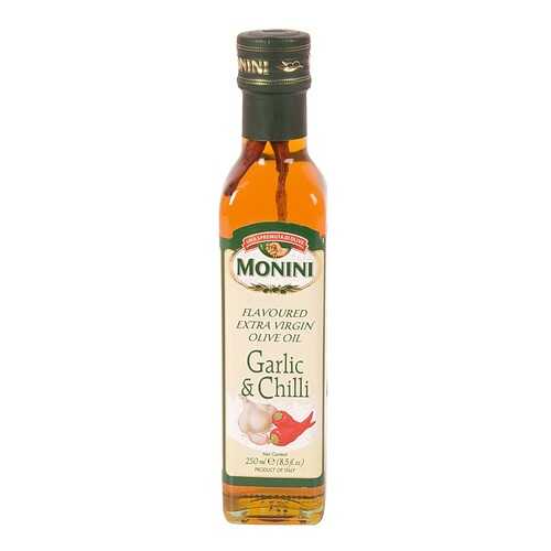 Масло Monini garlic&chili чеснок и перец чили оливковое 250 мл в МЕТРОНОМ