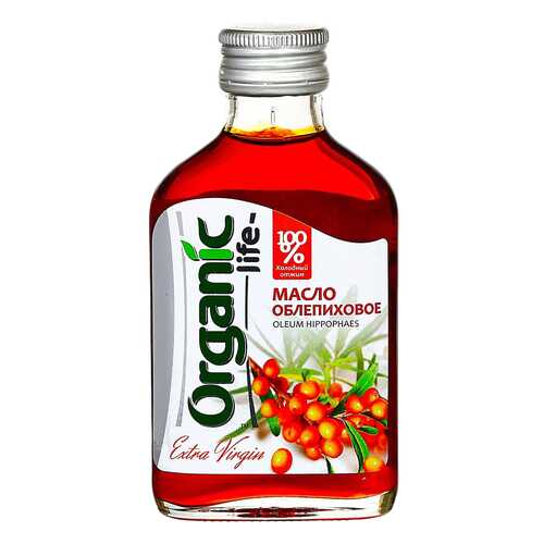 Масло облепиховое Organic Life пищевое нерафинированное 100 мл в МЕТРОНОМ