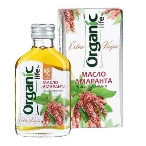 Масло пищевое Organic Life нерафинированное амарантовое 100 мл в МЕТРОНОМ