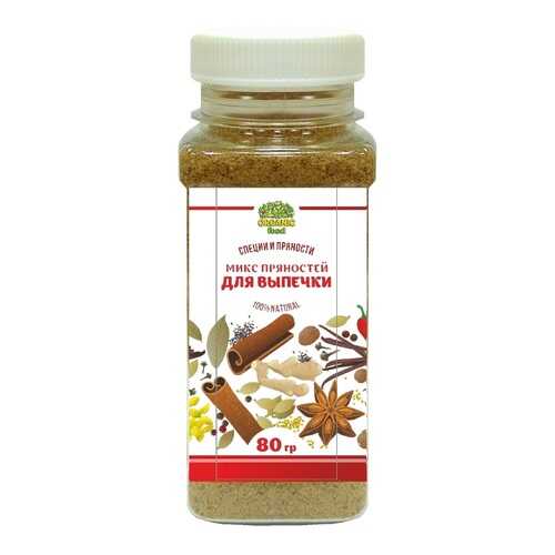 Микс пряностей Organic Food для выпечки и десертов 80 г в МЕТРОНОМ