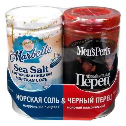 Набор соль морская и перец черный по вкусу 115 г в МЕТРОНОМ
