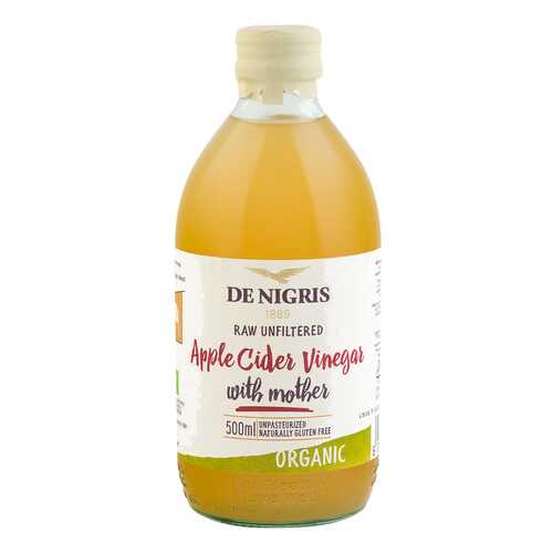 Уксус De Nigris Organic яблочный нефильтрованный 500 мл в МЕТРОНОМ