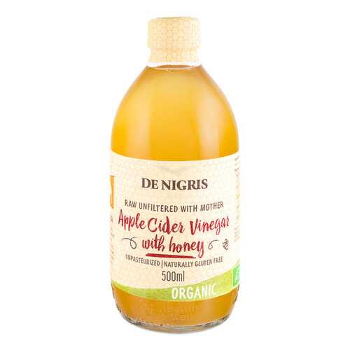 Уксус De Nigris Organic яблочный с медом нефильтрованный 500 мл в МЕТРОНОМ