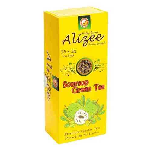 Чай Alizee Soursop Green Tea зеленый 25 пакетиков в МЕТРОНОМ