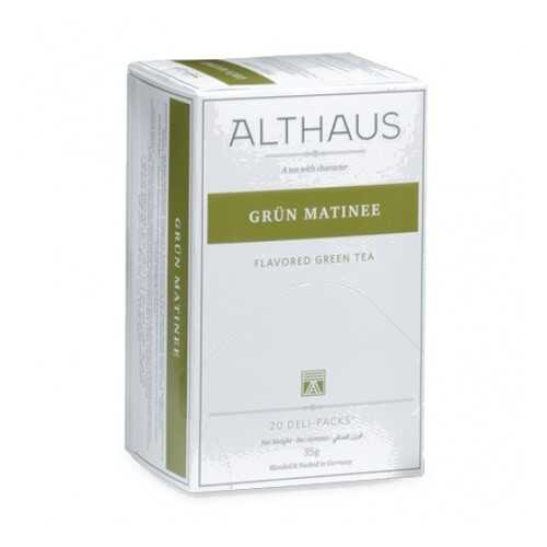 Чай Althaus Grun Matinee Deli Pack 20*1.75 г в МЕТРОНОМ