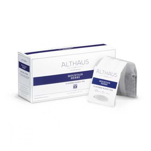 Чай Althaus Mountain Herbs, чёрный с добавками, 20 пакетиков в МЕТРОНОМ