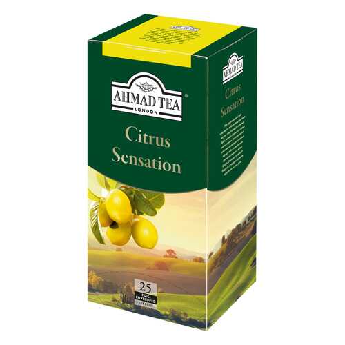 Чай черный Ahmad Tea citrus sensation с лимоном и лаймом 25 пакетиков в МЕТРОНОМ