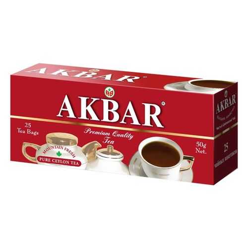 Чай черный Akbar 25 пакетиков в МЕТРОНОМ