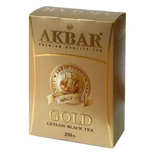 Чай черный Akbar gold 250 г в МЕТРОНОМ