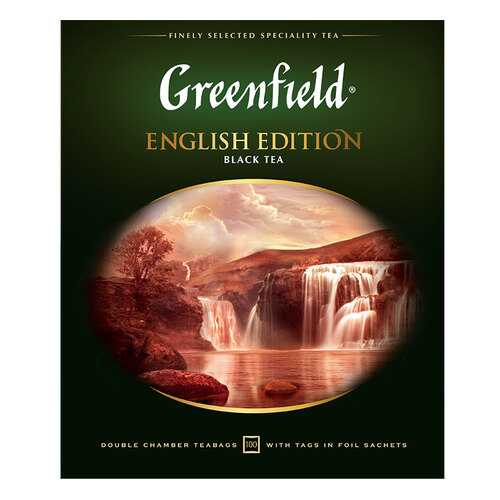 Чай черный Greenfield English Edition 100 пакетиков в МЕТРОНОМ