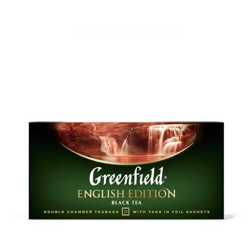 Чай черный Greenfield English Edition 25 пакетиков в МЕТРОНОМ