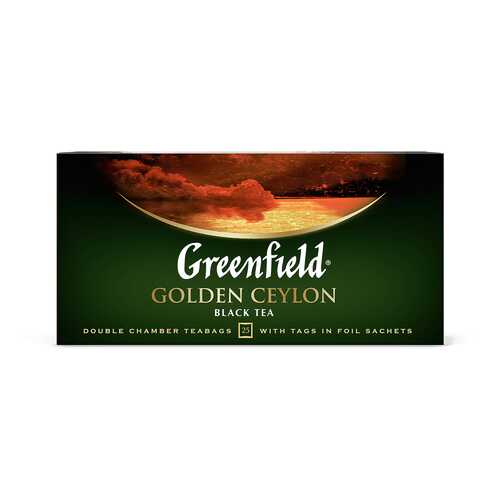 Чай черный Greenfield Golden Ceylon 25 пакетиков в МЕТРОНОМ