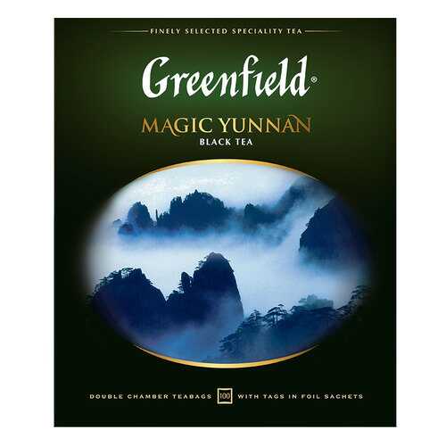 Чай черный Greenfield Magic Yunnan 100 пакетиков в МЕТРОНОМ