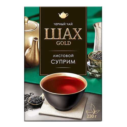 Чай черный листовой Шах Gold Суприм 230 г в МЕТРОНОМ