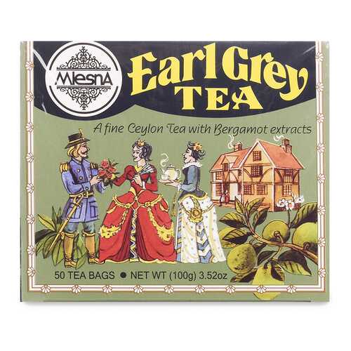 Чай черный Mlesna Earl Grey с ароматом бергамота Евро-Скан Экспорт 50 пак*2г Шри-Ланка в МЕТРОНОМ