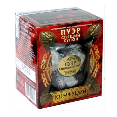 Чай черный прессованный Конфуций pu-er спящий купол 82 г в МЕТРОНОМ