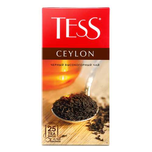 Чай черный Tess Ceylon 25 пакетиков в МЕТРОНОМ
