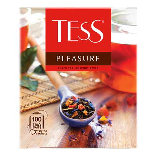 Чай черный Tess Pleasure 100 пакетиков в МЕТРОНОМ