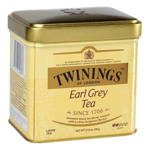 Чай черный Twinings эрл грэй байховый среднелистовой с ароматом бергамота 100 г в МЕТРОНОМ