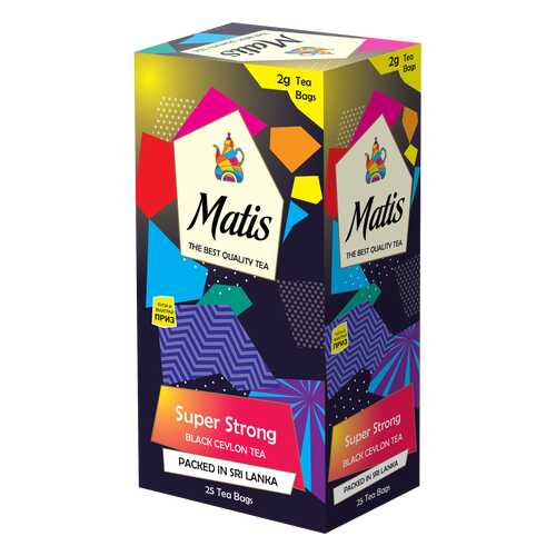 Чай черный в пакетиках для чашки Матис Super Strong 25*2 г в МЕТРОНОМ
