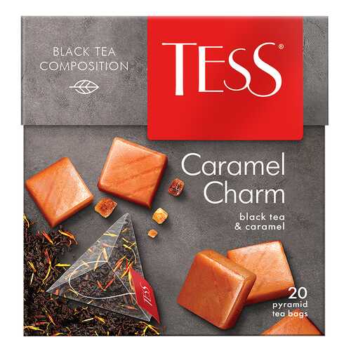 Чай черный в пирамидках Tess Caramel Charm 20 пакетиков в МЕТРОНОМ