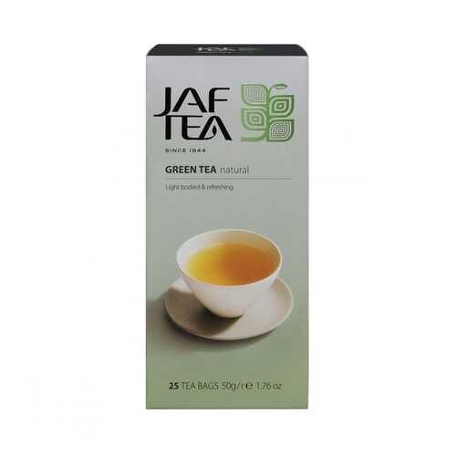 Чай Jaf Tea Green Natural зеленый 25 пакетиков в МЕТРОНОМ