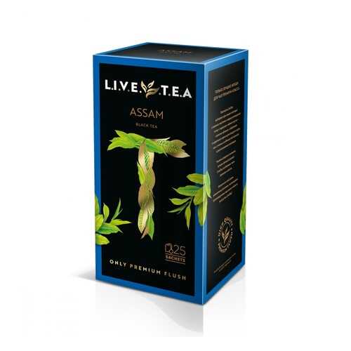 Чай Live Tea Assam черный 25 пакетиков в МЕТРОНОМ