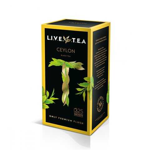 Чай Live Tea Ceylon черный 25 пакетиков в МЕТРОНОМ