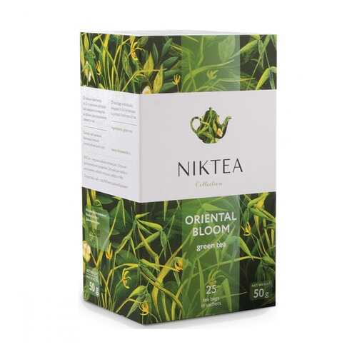 Чай Niktea Oriental Bloom зеленый 25 пакетиков в МЕТРОНОМ