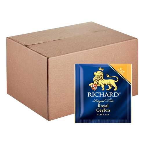 Чай Richard Royal Ceylon, черный листовой, 200 пакетиков по 2 гр в МЕТРОНОМ