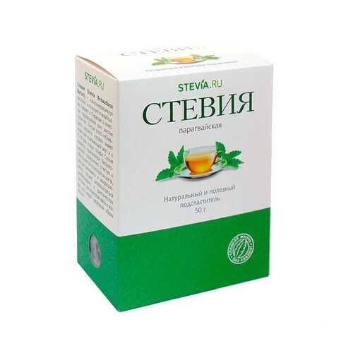 Чай Stevia.ru Стевия, листовая измельченная, 50 гр в МЕТРОНОМ