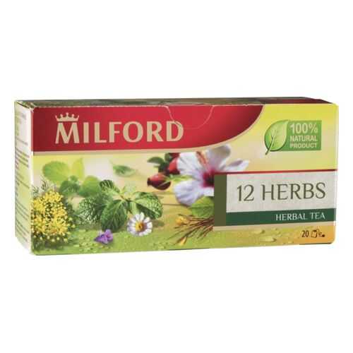 Чай травяной Milford 12 herbs 20 пакетиков в МЕТРОНОМ