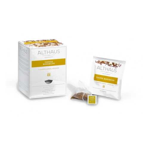 Чай травяной в пирамидках Althaus Toffee Rooibush Тоффи Ройбуш 15*2.75 г в МЕТРОНОМ