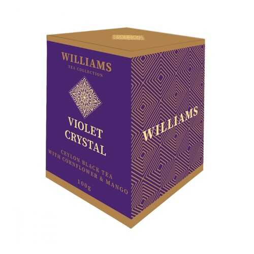 Чай Williams Violet Crystal черный с лепестками василька и кусочками манго 100 г в МЕТРОНОМ
