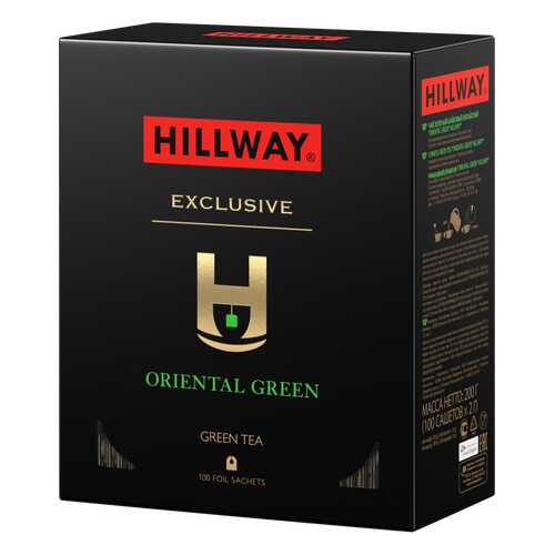 Чай зеленый «Oriental Green» т.з. “HILLWAY” в сашетах 2г*100*12 в МЕТРОНОМ