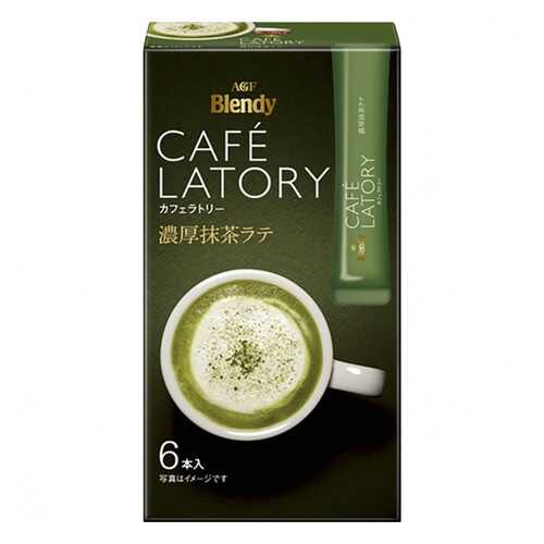 Чай зеленый растворимый AGF Cafe Latory Бленди латте в стиках 6 шт в МЕТРОНОМ