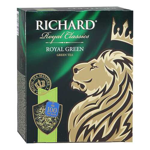 Чай зеленый Richard royal green 100 пакетиков в МЕТРОНОМ