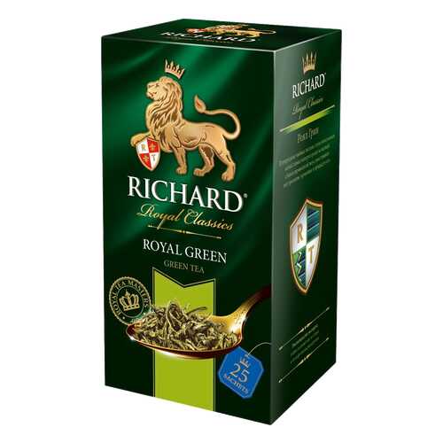 Чай зеленый Richard royal green 25 пакетиков в МЕТРОНОМ
