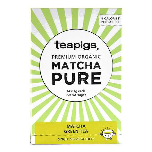 Чай зеленый Teapigs матча organic 14*1 г в МЕТРОНОМ