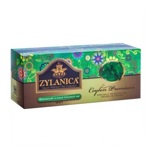 Чай зеленый в пакетиках для чашки Zylanica ceylon premium collection 25*2 г в МЕТРОНОМ