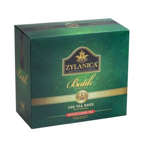 Чай Zylanica Batik Collection зеленый 100 пакетиков в МЕТРОНОМ