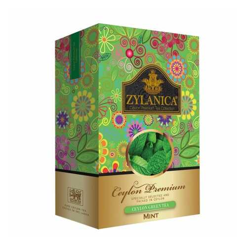 Чай Zylanica Ceylon Premium зеленый листовой с мятой 100 г в МЕТРОНОМ