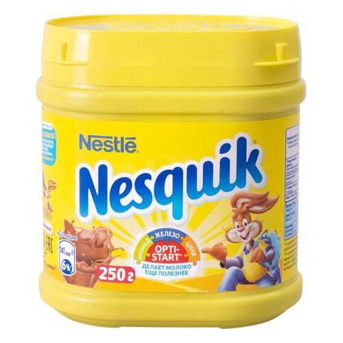 Какао-напиток Nesquik opti-start быстрорастворимый в банке 250 г в МЕТРОНОМ