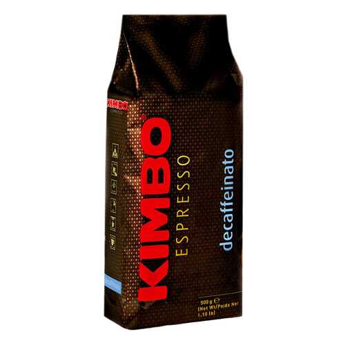 Кофе Kimbo эспрессо натуральный жареный в зернах без кофеина 500 г в МЕТРОНОМ