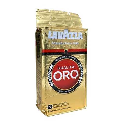Кофе LavAzza Qualita ORO натуральный жареный молотый 125 г в МЕТРОНОМ