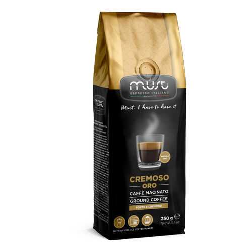 Кофе молотый Must cremoso oro 250 г в МЕТРОНОМ